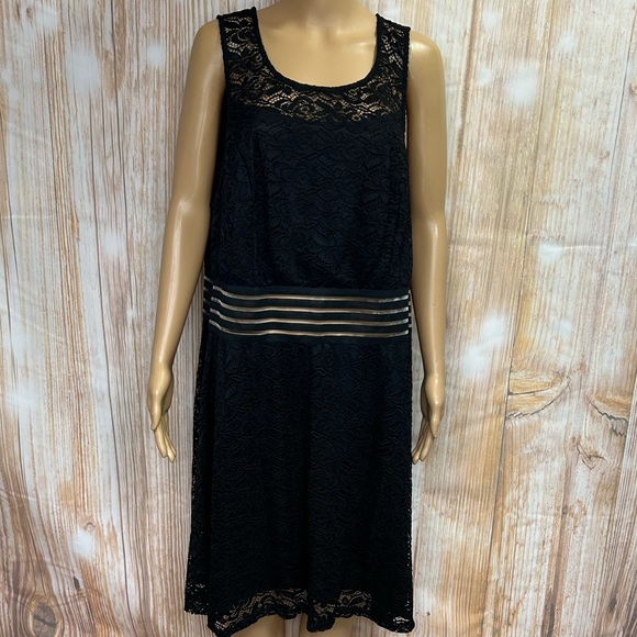 Rue21 Dresses & Skirts - Rue21+‎ Black Lace Skater Dress